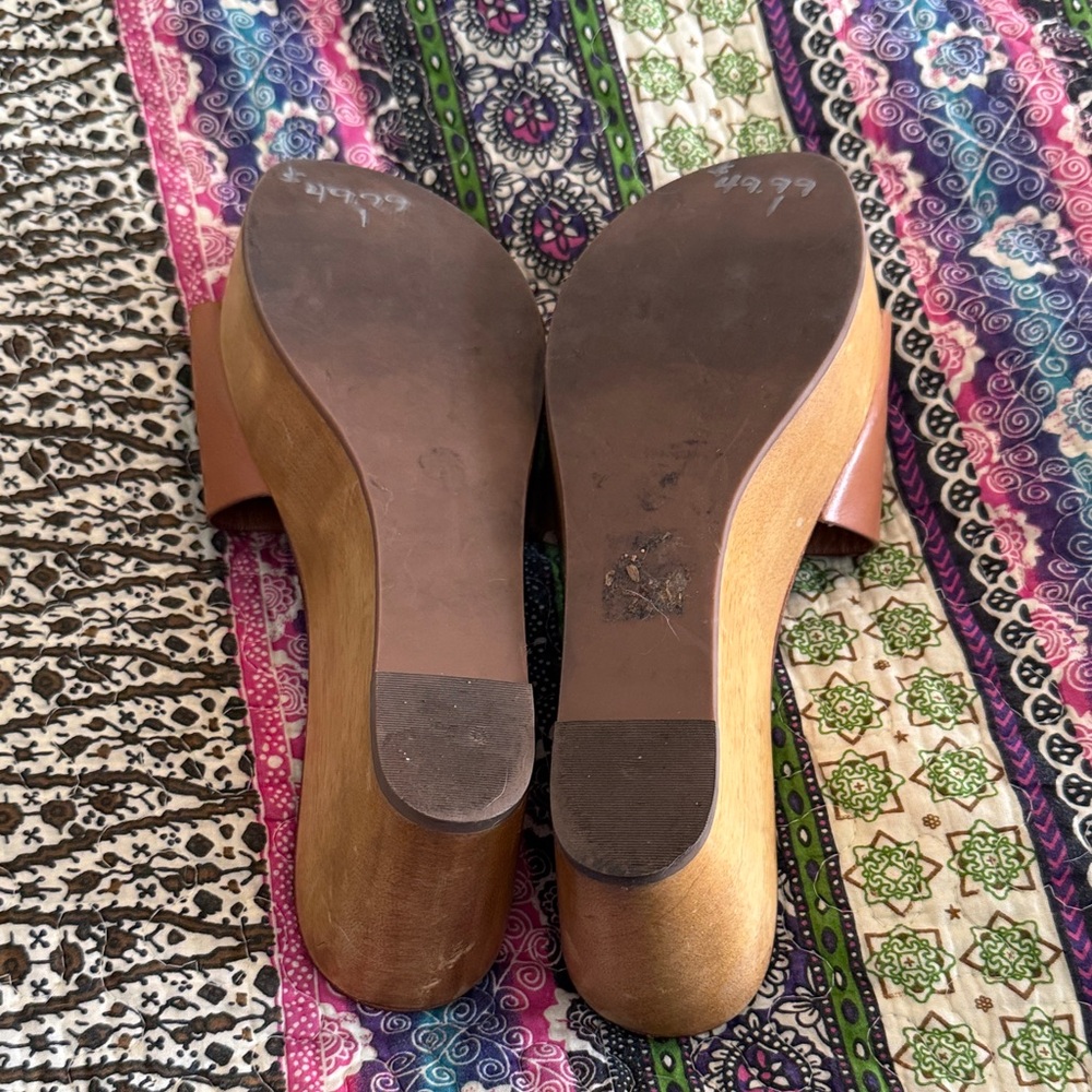 Tory Burch Brown Leather Slide Sandals - Picture 7 of 7